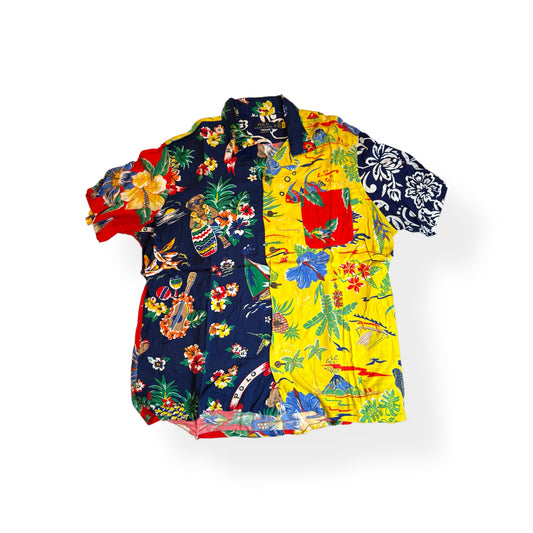 Ralph Lauren Tropical Button Up - Yellow & Blue