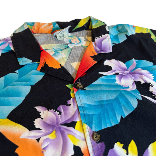 Boogie Floral Button Up - Black
