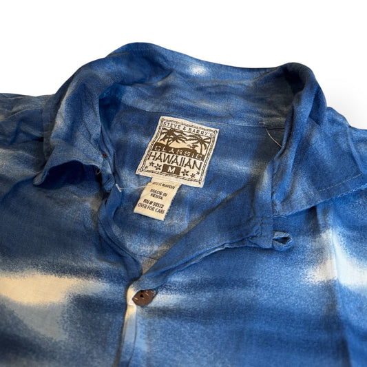 Classic Hawaiian Button Up - Blue
