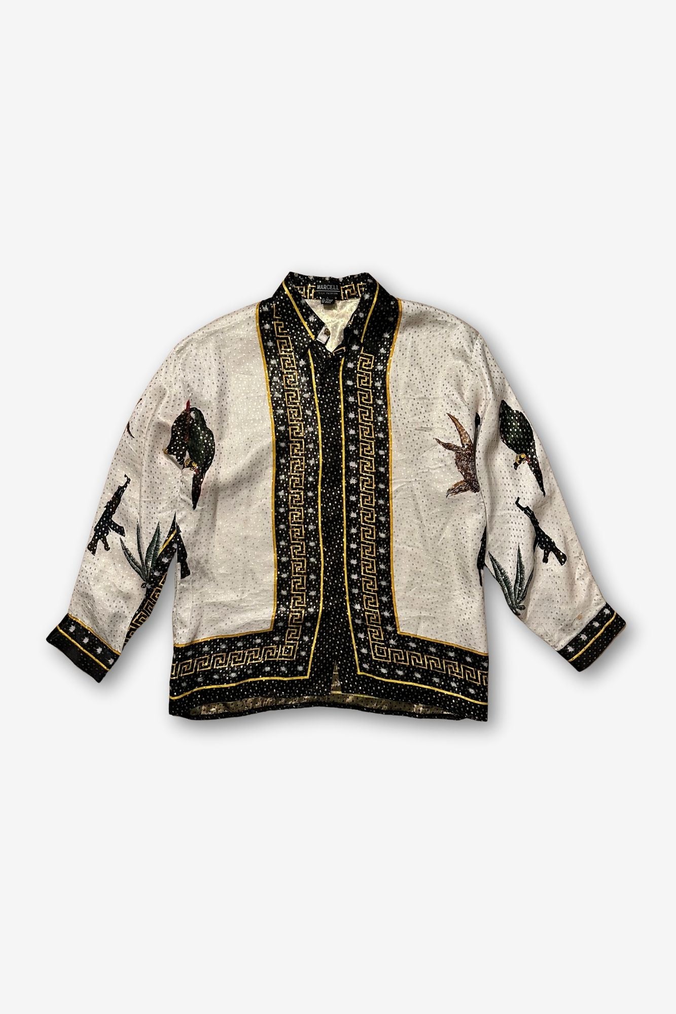 Vintage Marcelle Silk Button Up