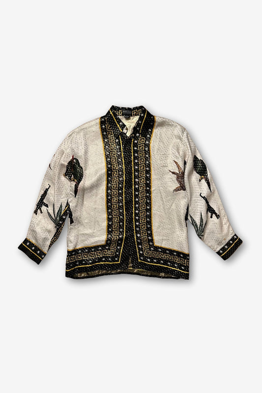 Vintage Marcelle Silk Button Up