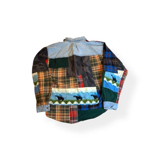 Levis Flannel Denim Tee - Blue